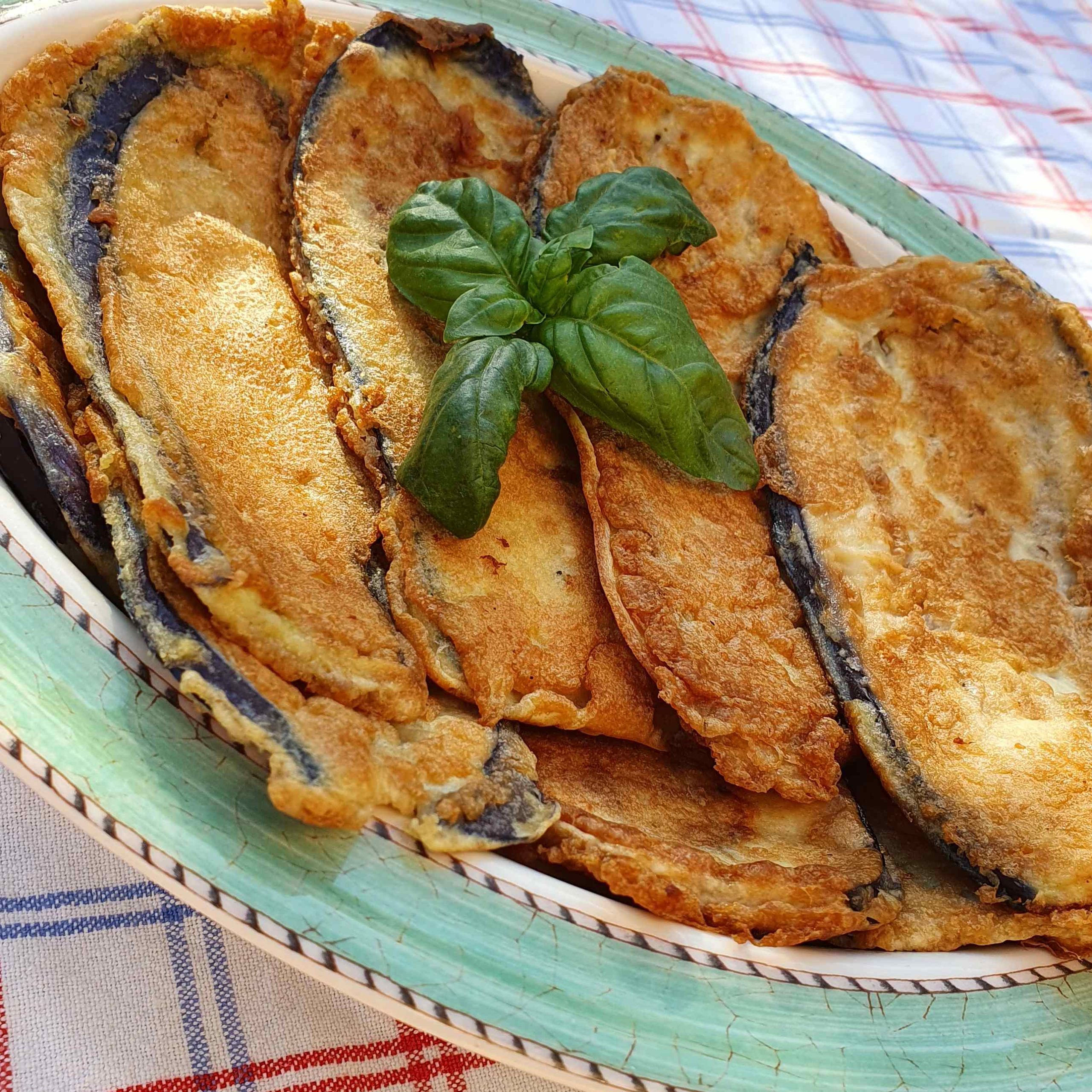 Gebakken aubergine